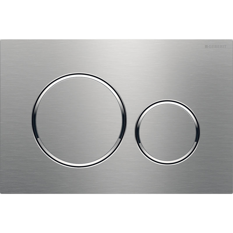 GEBERIT 115.882.SN.1 ACTUATOR PLATE SIGMA20 FOR DUAL FLUSH STAINLESS STEEL BRUSHED/POLISHED/BRUSHED