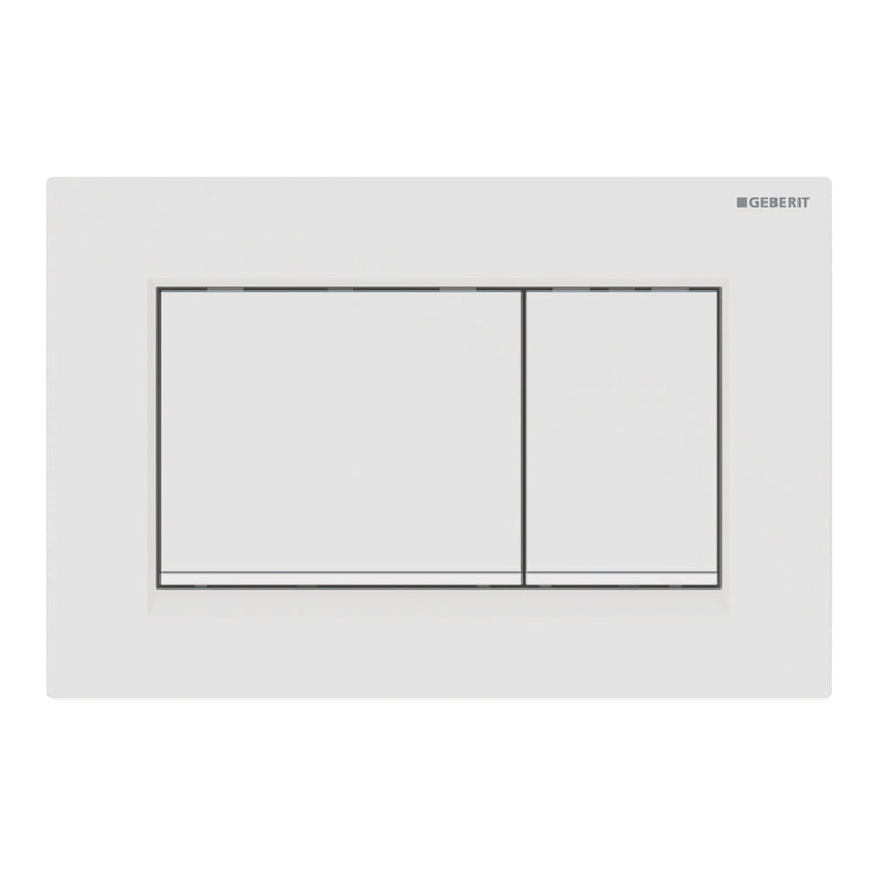 GEBERIT 115.883.01.1 ACTUATOR PLATE SIGMA30 FOR DUAL FLUSH WHITE MATT COATED EASY-TO-CLEAN COATED WHITE
