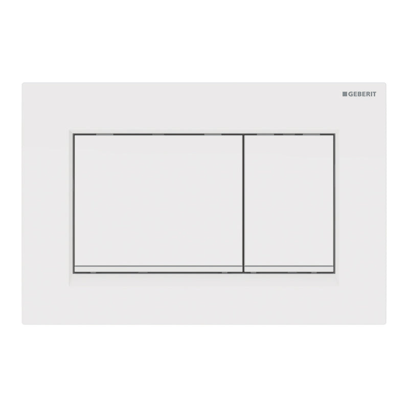 GEBERIT 115.883.11.1 ACTUATOR PLATE SIGMA30 FOR DUAL FLUSH WHITE MATT WHITE