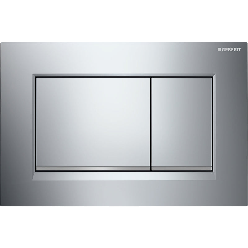 GEBERIT 115.883.KH.1 ACTUATOR PLATE SIGMA30 FOR DUAL FLUSH BRIGHT CHROME / MATT CHROME / BRIGHT CHROME