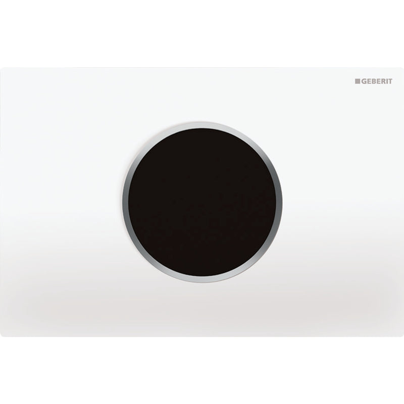 GEBERIT 115.907.KL.1 WC FLUSH CONTROL WITH DUAL FLUSH ACTUATOR PLATE SIGMA10 WHITE