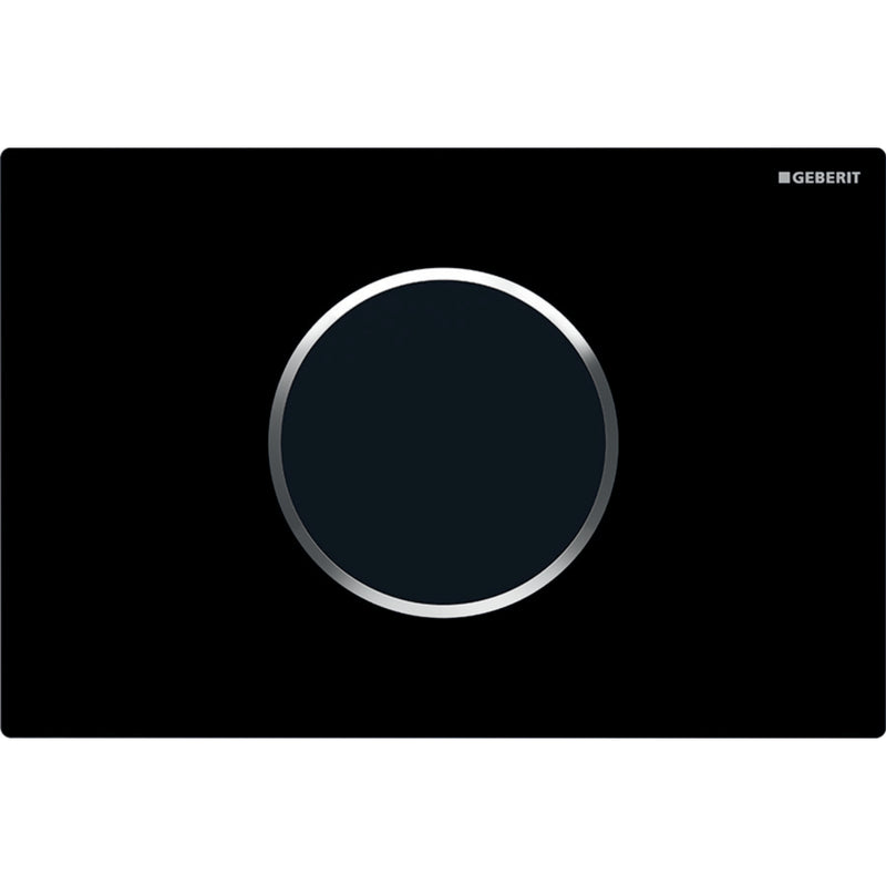 GEBERIT 115.907.KM.6 WC FLUSH CONTROL WITH DUAL FLUSH SIGMA10 ACTUATOR PLATE BLACK