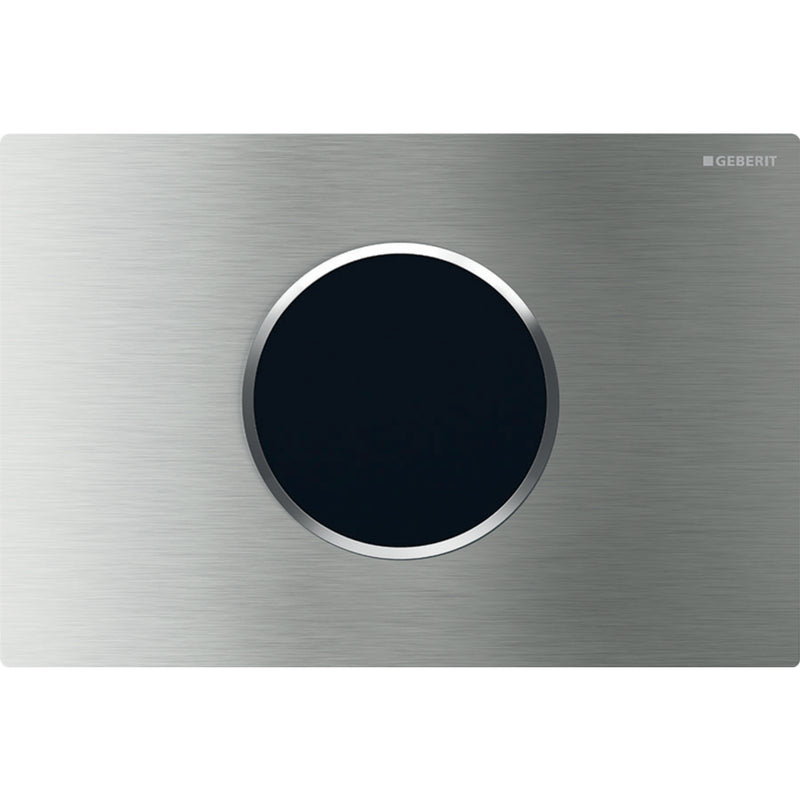 GEBERIT 115.907.SN.1 WC FLUSH CONTROL WITH DUAL FLUSH ACTUATOR PLATE SIGMA10 BRUSHED