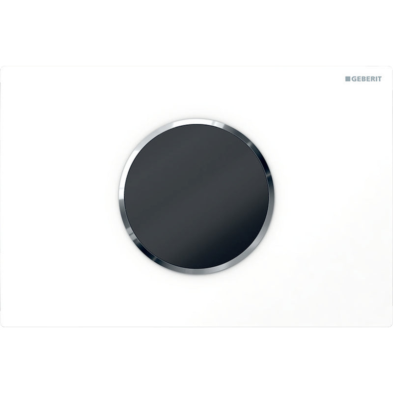 GEBERIT 115.908.KJ.1 WC FLUSH CONTROL WITH DUAL FLUSH ACTUATOR PLATE SIGMA10 WHITE