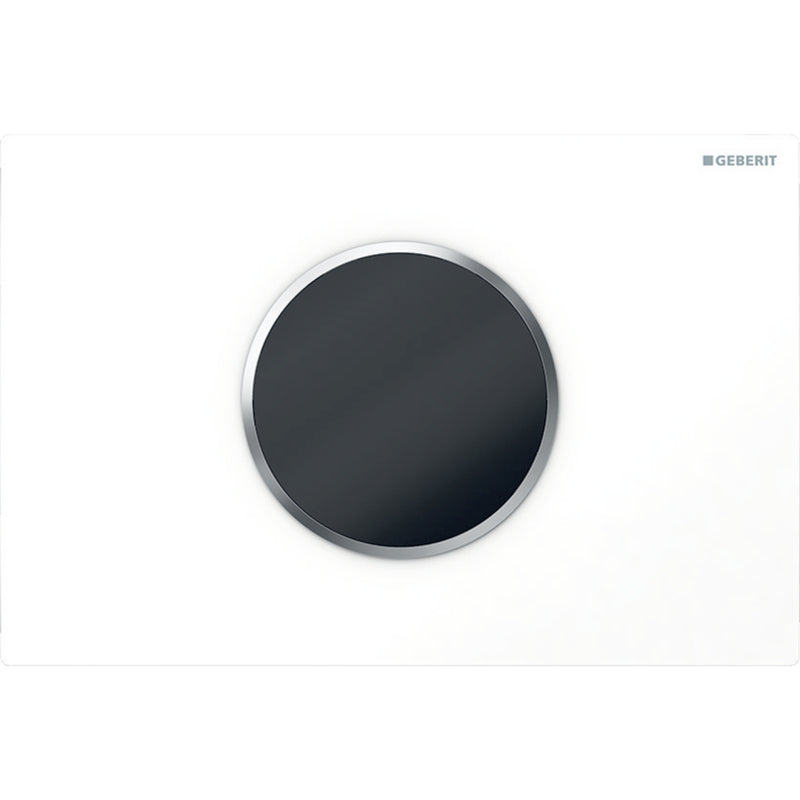 GEBERIT 115.908.KL.1 WC FLUSH CONTROL WITH DUAL FLUSH ACTUATOR PLATE SIGMA10 WHITE