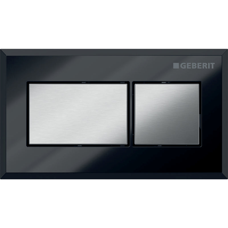 GEBERIT 116.053.KV.1 REMOTE FLUSH ACTUATION SQUARE DESIGN PNEUMATIC FOR DUAL FLUSH BLACK