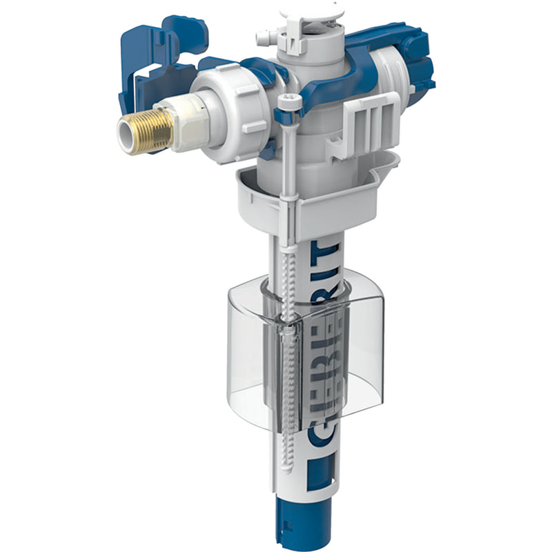 GEBERIT 241.469.00.1 FILL VALVE TYPE 380 LATERAL WATER SUPPLY CONNECTION 3/8" NIPPLE MADE OF BRASS