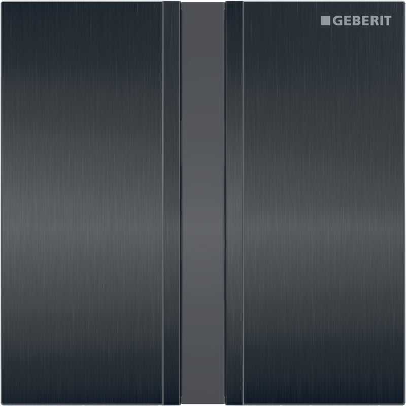 GEBERIT 241.926.QD.1 COVER PLATE TYPE 50 BLACK CHROME / BRUSHED
