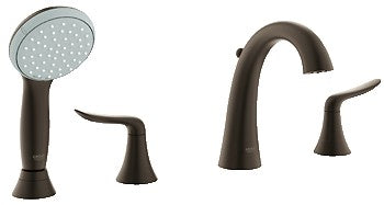 GROHE 25164 Agira 4 Hole Roman Tub Filler w Handshower