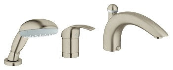 GROHE 32644 Eurosmart 3-Hole Roman Tub Filler wHndshwr