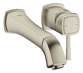 GROHE 19931 Grandera 2-Hole Wall Mount Vessel Trim 9 14 Spout Reach Chrome