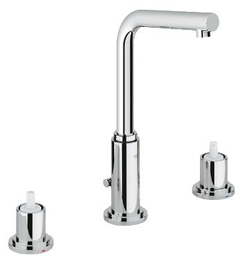 GROHE 20384 Atrio 2 handle basin 3-hole swivel spout faucet