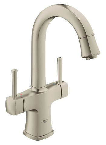 GROHE 21108 Grandera Lavatory Centerset High Spout Swivel Spout Chrome