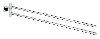 GROHE 40624 Essentials Cube Two-Arm Towel Holder 17 58