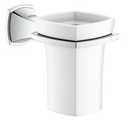 Grohe 40626 Grandera Ceramic Tumbler with Holder