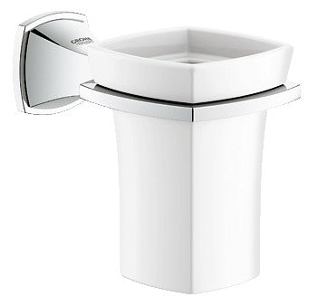 Grohe 40626 Grandera Ceramic Tumbler with Holder