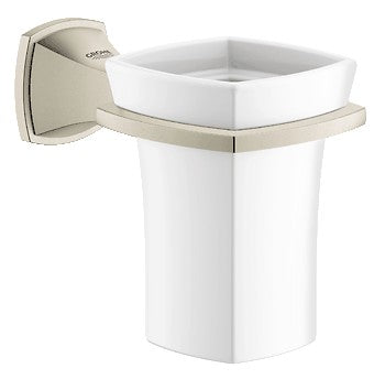 Grohe 40626 Grandera Ceramic Tumbler with Holder