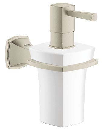 Grohe 40627 Grandera Ceramic Soap Dispenser with Holder