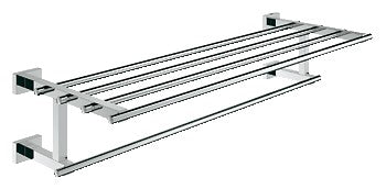 GROHE 40512 Essentials Cube towel holder w.shelf 600