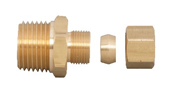 GROHE 12080 10 mm Comp. X 12 MPT Adapter