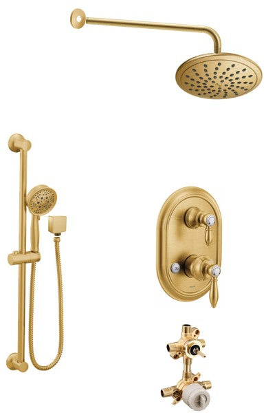 Moen Weymouth KIT423WE 2-way M-Core3 Shower Kit with built-in Diverter - non Sharing