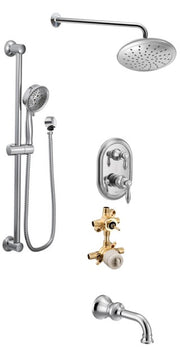 Moen Weymouth KIT534WE 3-way M-Core3 shower kit with built-in diverter - Sharing