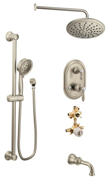 Moen Weymouth KIT534WE 3-way M-Core3 shower kit with built-in diverter - Sharing