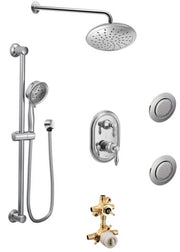Moen Weymouth KIT535WE 3-way M-Core3 shower kit with built-in diverter - Sharing