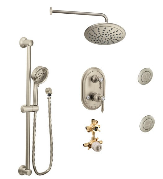 Moen Weymouth KIT535WE 3-way M-Core3 shower kit with built-in diverter - Sharing