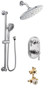 Moen Flara KIT423FL 2-way M-Core3 shower kit with built-in diverter - non Sharing