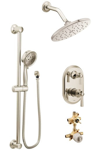 Moen Flara KIT423FL 2-way M-Core3 shower kit with built-in diverter - non Sharing