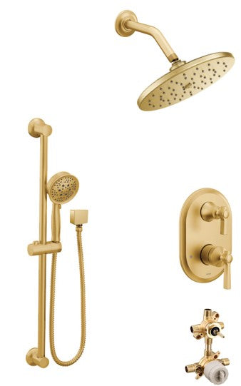 Moen Flara KIT423FL 2-way M-Core3 shower kit with built-in diverter - non Sharing
