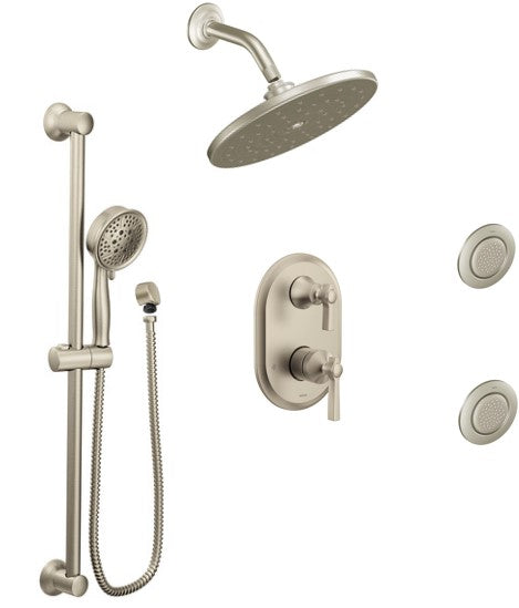 Moen Flara KIT535FL 3-way M-Core3 shower kit with built-in diverter - Sharing