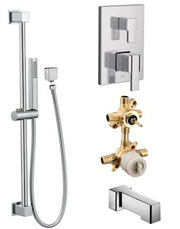 Moen 90 KIT424SQ 2-way M-Core3 shower kit with built-in diverter - non Sharing