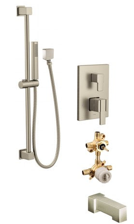 Moen 90 KIT424SQ 2-way M-Core3 shower kit with built-in diverter - non Sharing