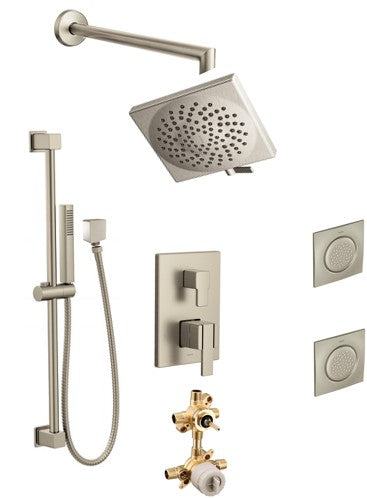 Moen 90 KIT535SQ 3-way M-Core3 shower kit with built-in diverter - Sharing