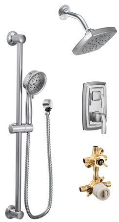 Moen Voss KIT423VS 2-way M-Core3 shower kit with built-in diverter - non Sharing
