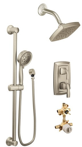 Moen Voss KIT423VS 2-way M-Core3 shower kit with built-in diverter - non Sharing