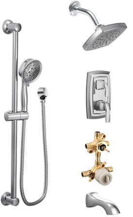 Moen Voss KIT534VS 3-way M-Core3 shower kit with built-in diverter - Sharing