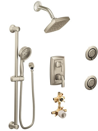 Moen Voss KIT535VS 3-way M-Core3 shower kit with built-in diverter - Sharing