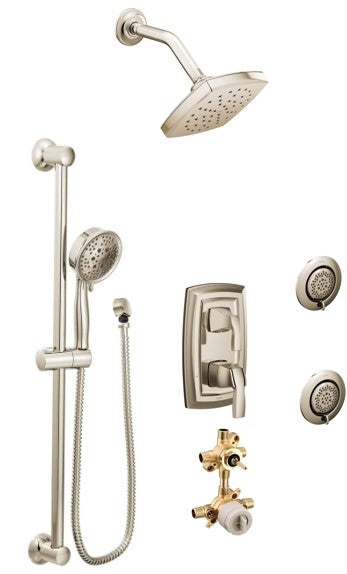 Moen Voss KIT535VS 3-way M-Core3 shower kit with built-in diverter - Sharing