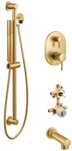Moen Align KIT424AL 2-way M-Core3 shower kit with built-in diverter - non Sharing
