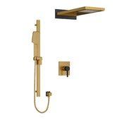 Riobel Paradox KIT2745PXTQ Type TP thermostaticpressure balance 0.5 coaxial 3-way system with hand shower rail and rain and casc