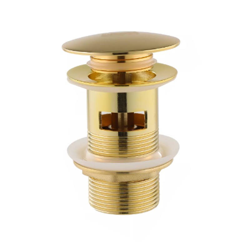 Virta Brass Freestanding Tub Drain with Overflow