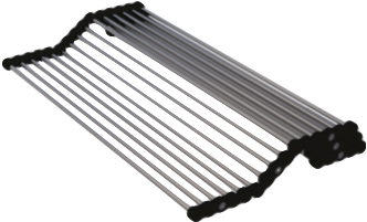 Zomodo Medium length stainleStainless Steel steel roll-out mat/trivet
