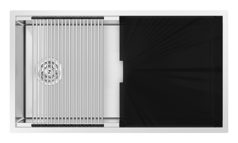 Zomodo Integrato 32" Super Single with glaStainless Steel cover - s and roll-out drying mat