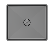 Zomodo 15" Square Style Vessel Sink - SUS304 StainleStainless Steel Steel with Fixed Drain Kit