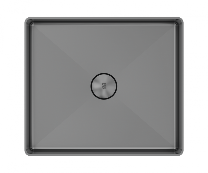 Zomodo 15" Square Style Vessel Sink - SUS304 StainleStainless Steel Steel with Fixed Drain Kit