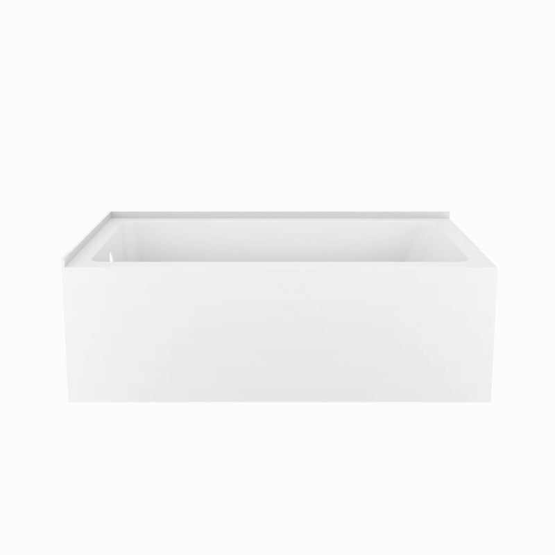 Virta Calgary 60" Corner Acrylic Tub -  White - Left