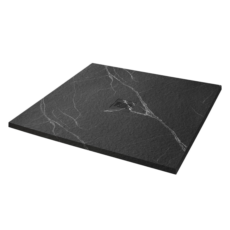 Empyrean Era 36" X 36" Stone Shower Base With Center Drain